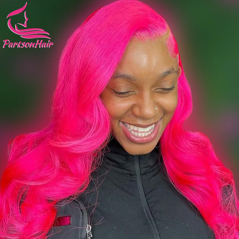 

Pink 13x6 Transparent Lace Front Wig Body Wave Wigs For Women 613 Colored 13x4 HD Lace Front Blonde Human Hair Wigs 250 Parkson