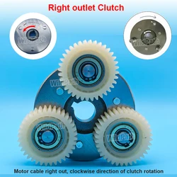 Durable E - Bike Motor Gear Clutch Kit with Nylon Gear and Enhanced Performance (Right outlet Clutch)