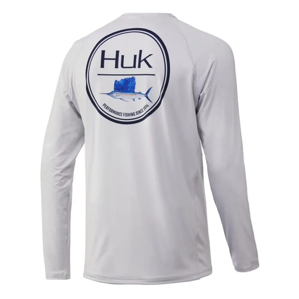 

HUK Fishing Shirts Long Sleeve Uv Protection Tops Man Outdoor Summer Moisture Wicking Jersey Fishing Apparel Camisa De Pesca