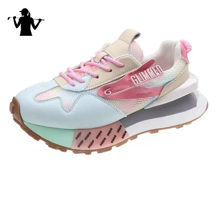 Women Golf Sport Shoes Outdoor Grass Golfing Shoes Athletic Fitness Walking Jogging Trainers golf shoes
