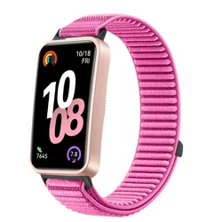 Wave Nylon Loop Strap - Original Soft and Breathable Comfortable Wristband for Activity Trackers (Barbie powder)