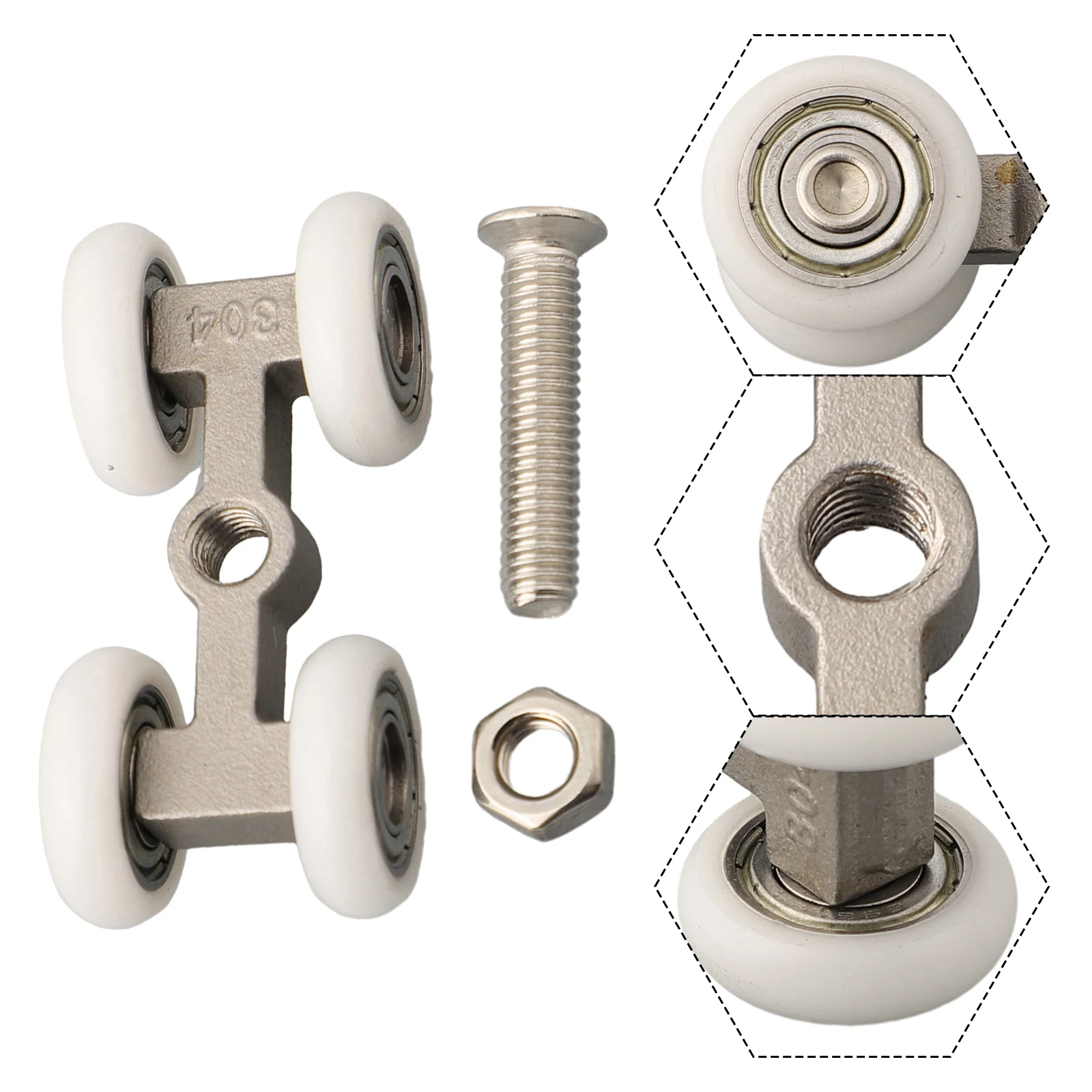 Sliding Door Roller Load Bearing Hanging Wheels For Home Warehouse Doors Orbital Track Bearing