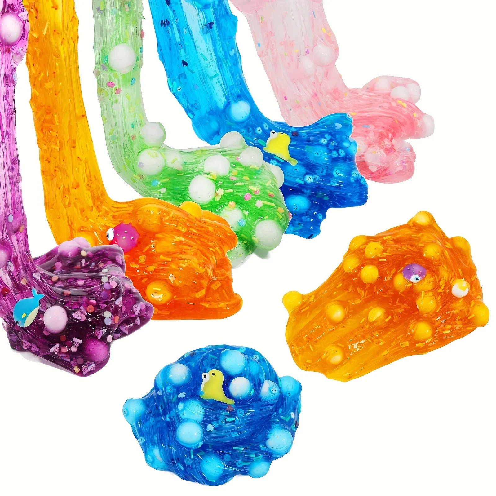 70ml Slime Crystal Mud Ocean Set Clay Clay Glue Colored Mud Decompression Toy 5-color Crystal Decompression Toy crystal soil mud toy slime toy