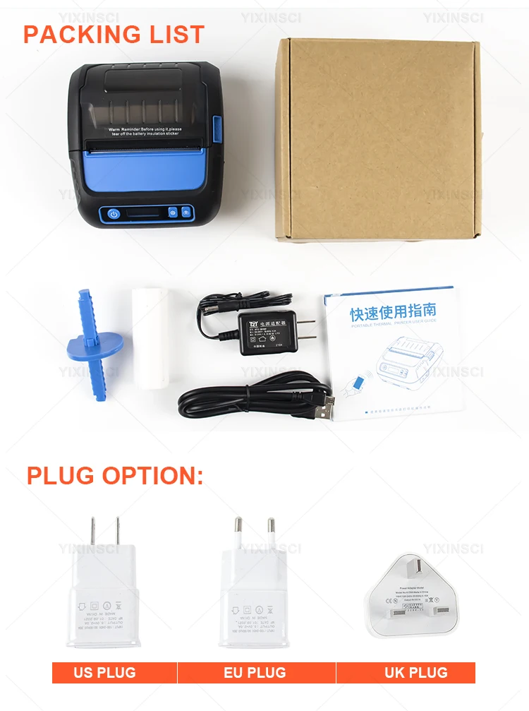 small photo printer Newest Type-C Mini Thermal Printer POS Bluetooth Receipt Bill Label printer Impresora Portátil 80mm Portable Sticker Printer best portable photo printer