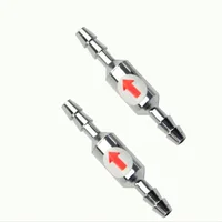 1pcs Stainless Steel Fish Aquarium Air Pump Check Valve One Way Non-Return Check Valve Aquarium Co2 System Air Pump Accessories 1