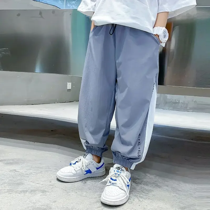 Kids Boys Sport Pants Summer Thin Section Mosquito Repellent Pants Teenage Boys Trousers 3 5 8 10 12 15Y boys pants kids pants