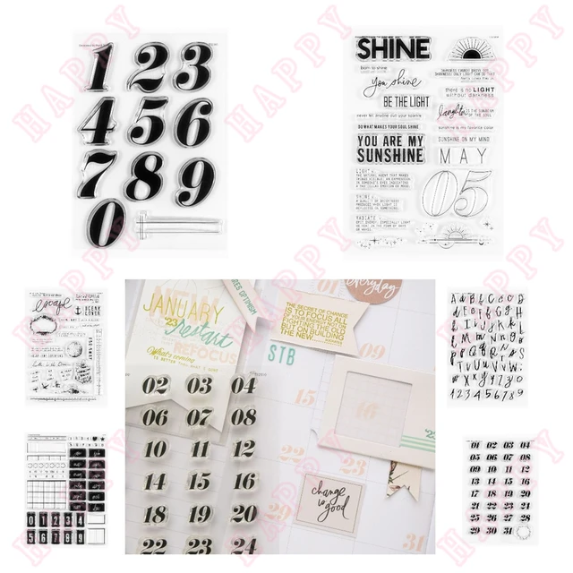 Date It (Calendar Builder) :: 4x6 Clear Stamp Set