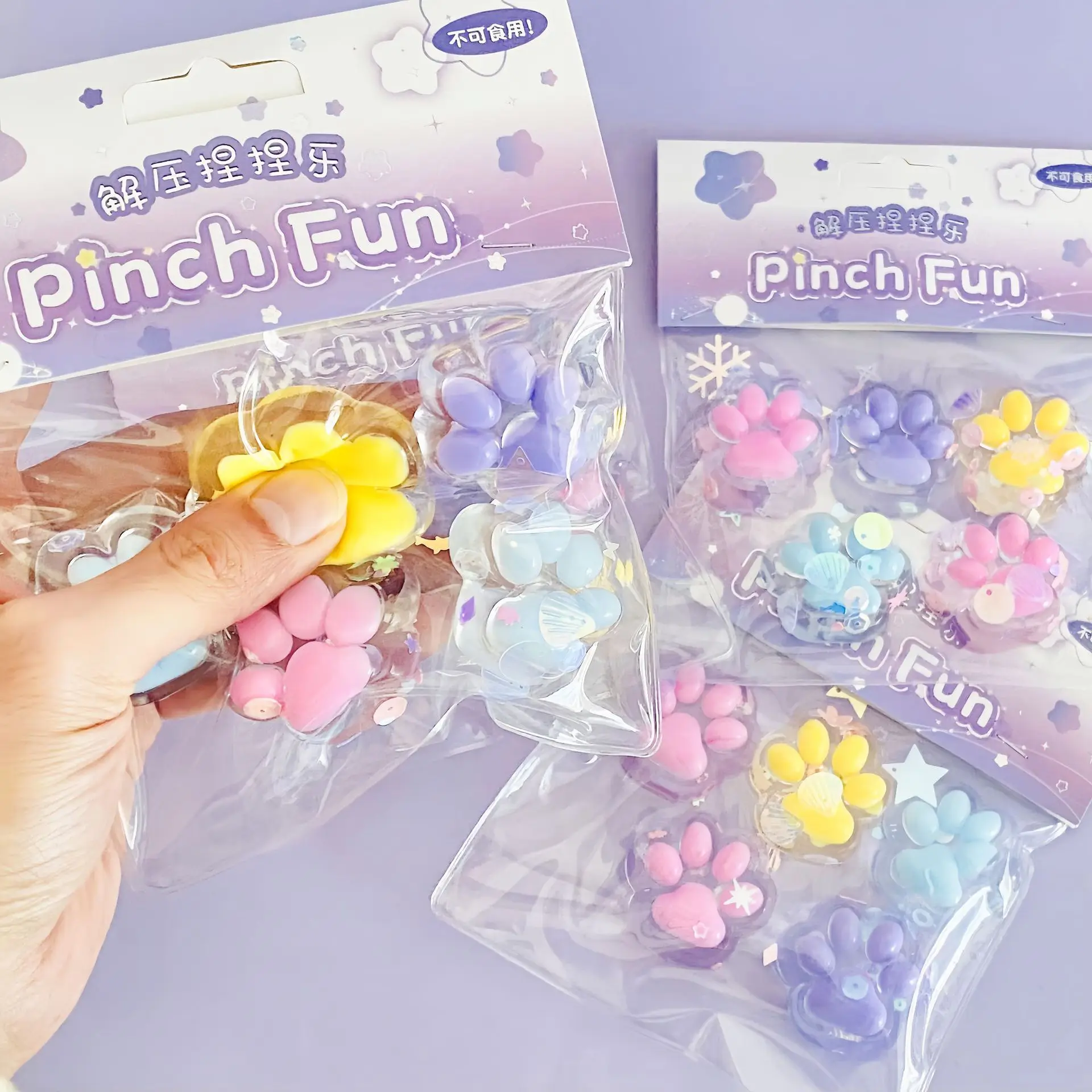 Cute Soft Color Blending Antistress Foot Cat Foot Antistress Paws Toy Squishy Tapa Foot Adult Sensory Toys Girls Kids Toys Gifts 2