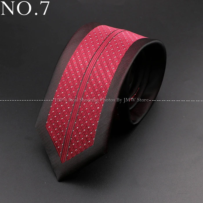 Neue dünne 6cm Krawatten für Männer Hochzeits kleid Krawatte rot Blumen Paisley Patchwork Krawatte Business schlanke Hemd Zubehör Geschenk Cravate – Detail 7