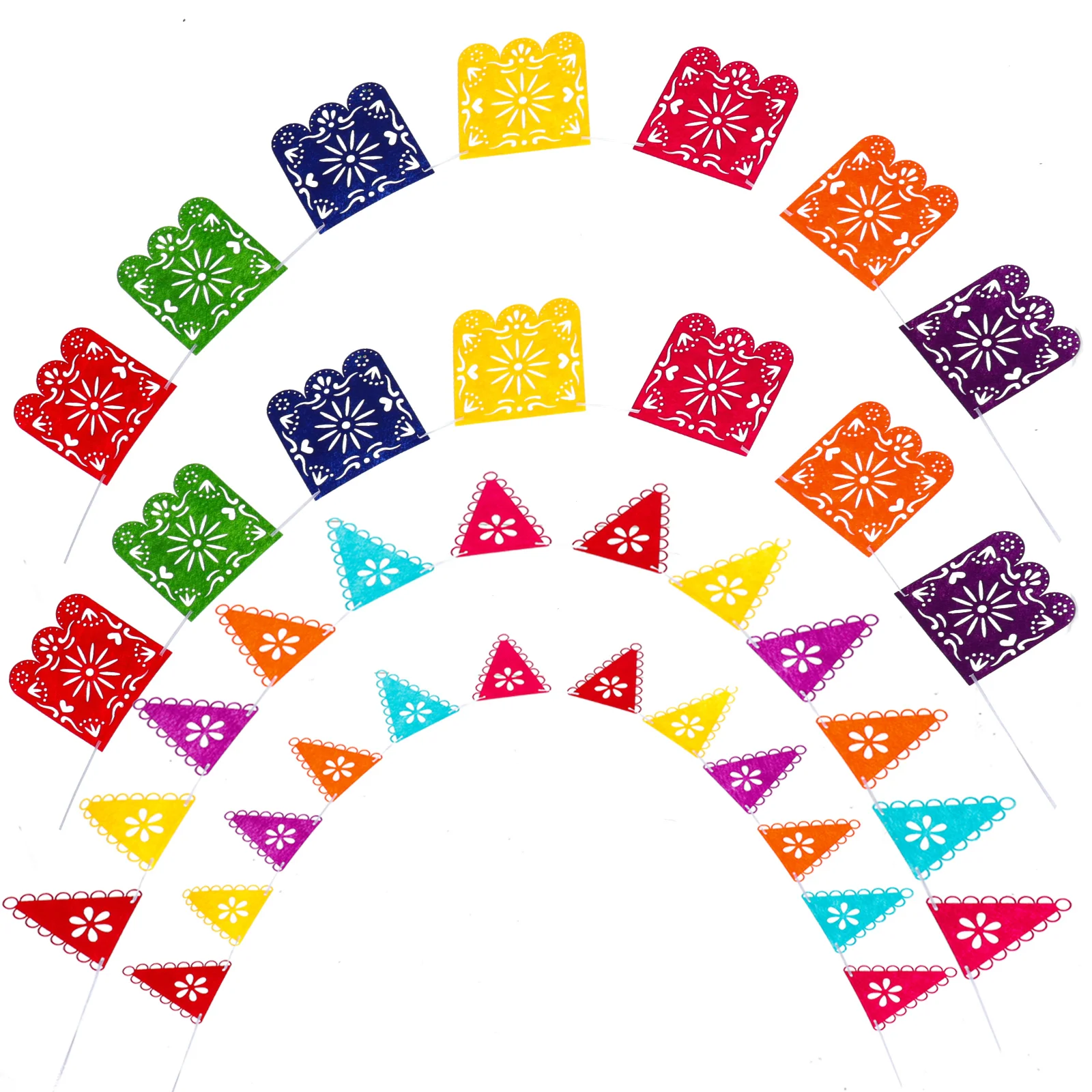 

Birthday Party Supplies Cino De Mayo Fiesta Bunting Mexican Party Decorations Festival Decors Mexican Fiesta Hanging Flags