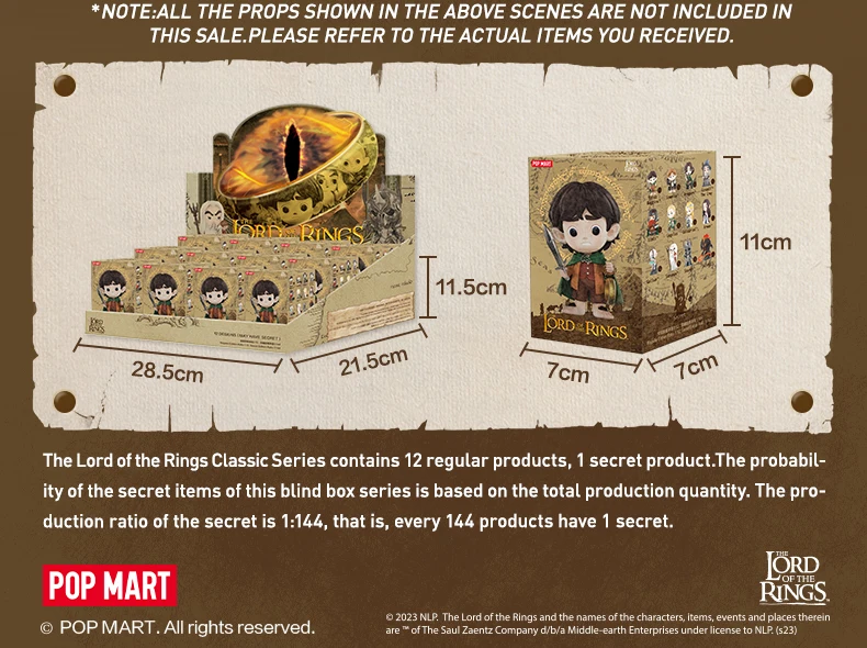 Pop Mart Lord of the Rings collectible blind box figurines