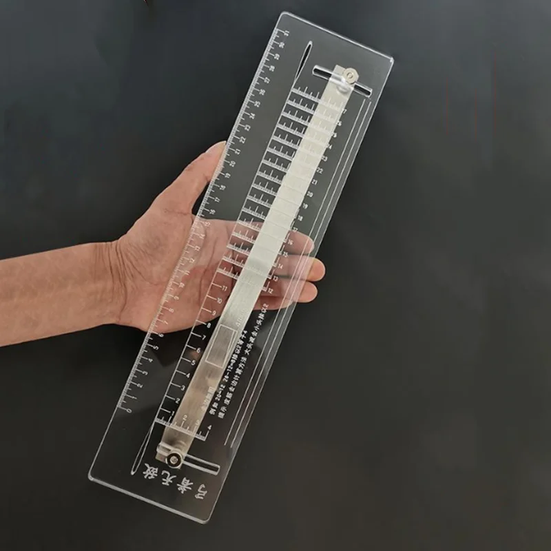 Slingshot-Multi-Function-Tapered-Ruler-Flat-Leather-Ruler-Rubber-Band ...