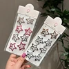 Y2K Leopard Waterdrop Hair Clips for Women Vintage Geometric Star Hairpins BB Clips Barrettes Bangs Girls Party Hair Accessories