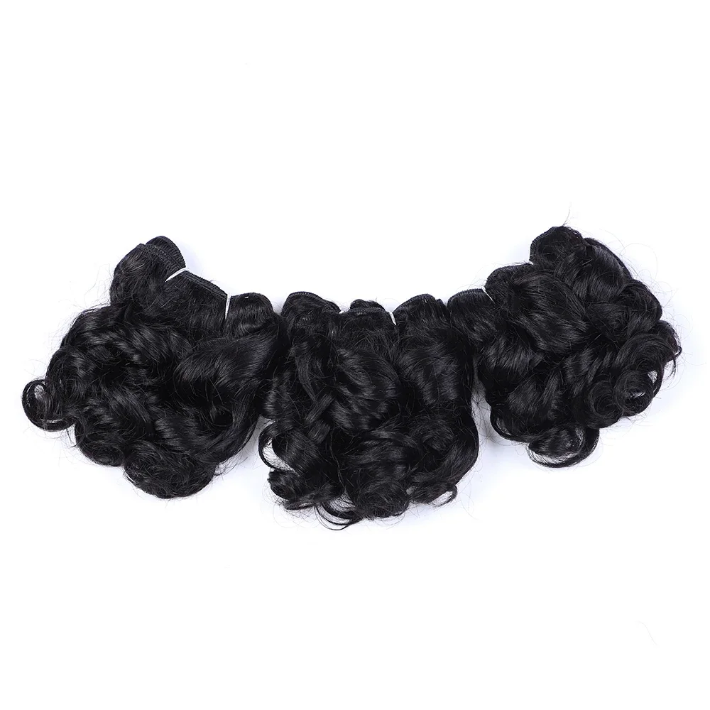 Sleek Brazilian Jerry Curly Human Hair Bundles Romance Curl Highlight Human Hair Weave Bundles Natural Remy Extension