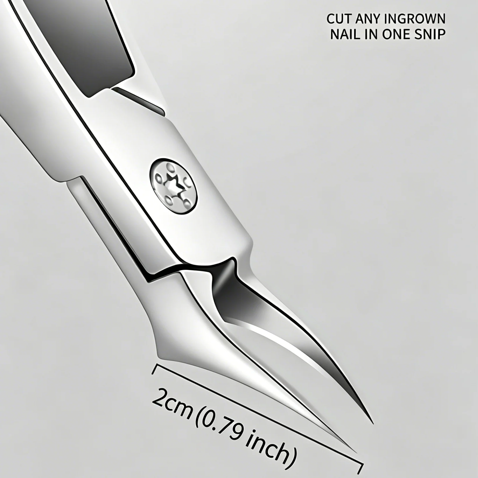 독일 장인정신이 담긴 내향성 발톱깎이, 20mm 길쭉한 뾰족한 곡선형 날카로운 강력 스테인리스 스틸 손톱깎이