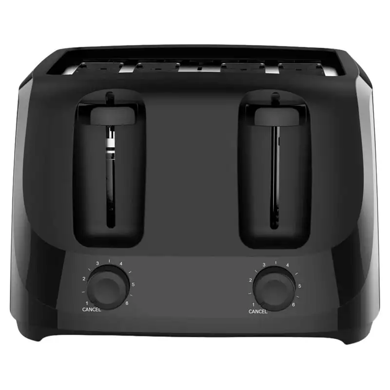 

Toaster black with 6 Shade Settings and Removable Crumb Tray