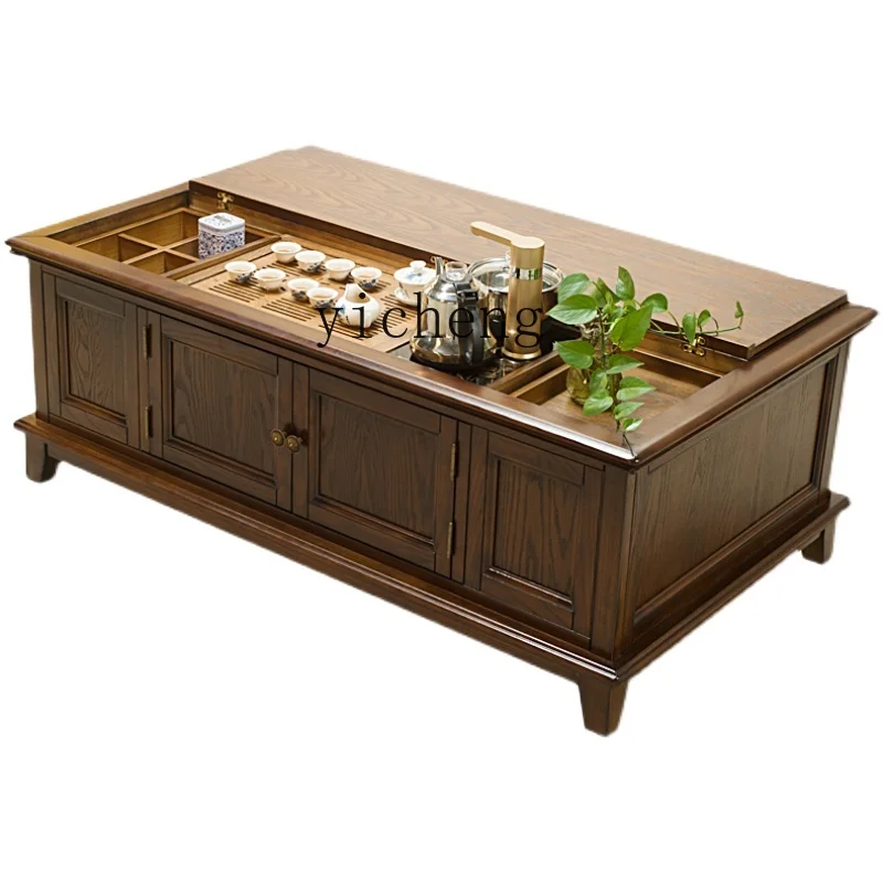 

Yy American-Style Solid Wood Kombucha Tea Set Integrated Kombucha Tables and Chairs