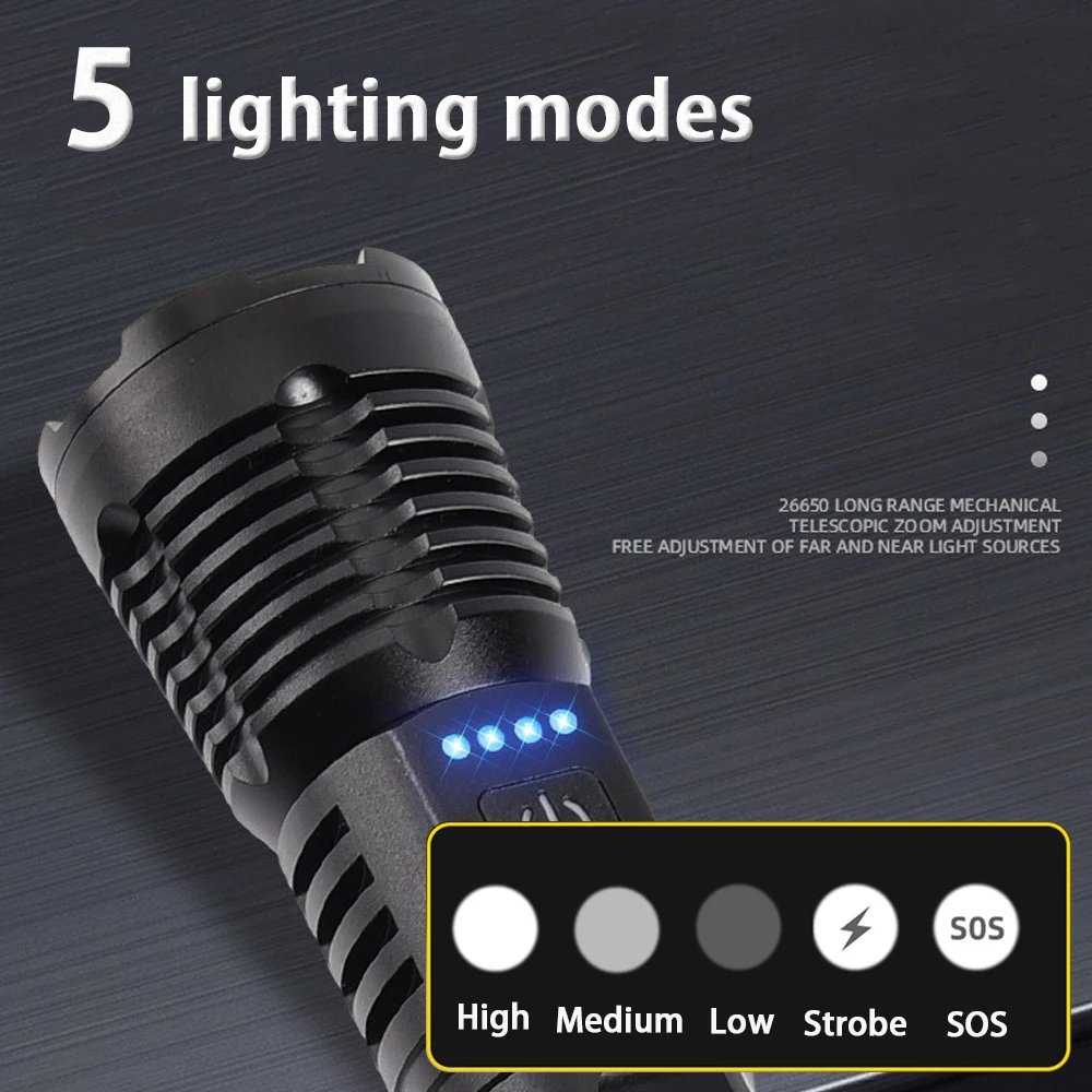 High Powered LED Flashlights High Lumens Super Bright 3