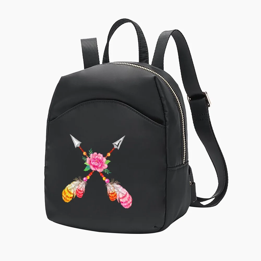 Women Mini Backpack Lady Shoulders School Bag for Girl Designer Backpacks Crossbody Bag Feather Series Pattern Shopping Bag