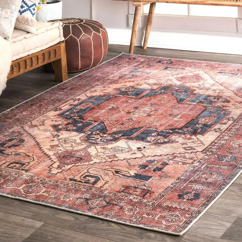 

Persian Area Rug, 9' x 12', Peach