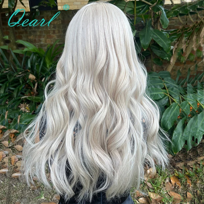 Wigs for Women White Icy Blonde All Full Lace Wig 100% Virgin Brazilian Human Hair Wigs on Sale 13x6 Lace Frontal Wig 180% Qearl