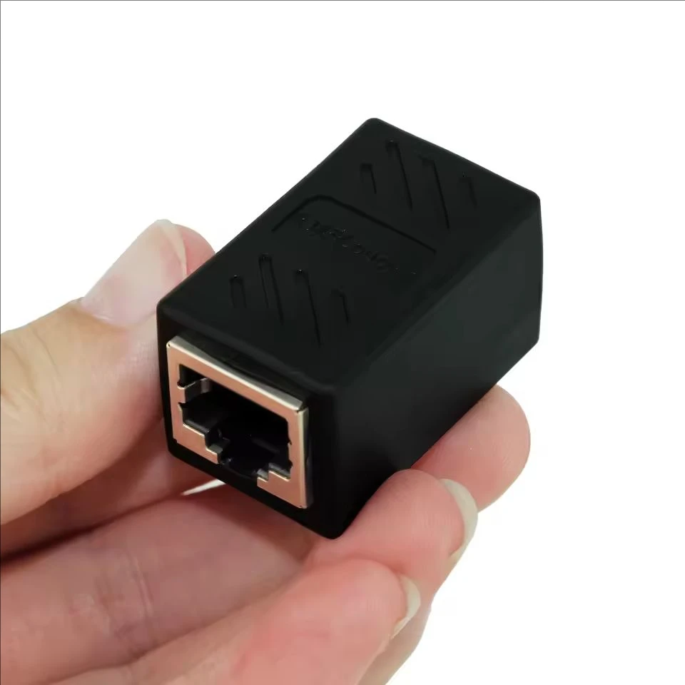 Ethernet LAN Splitter Connector Adapter, RJ45 Female to Female Coupler, CAT5/CAT6 Socket