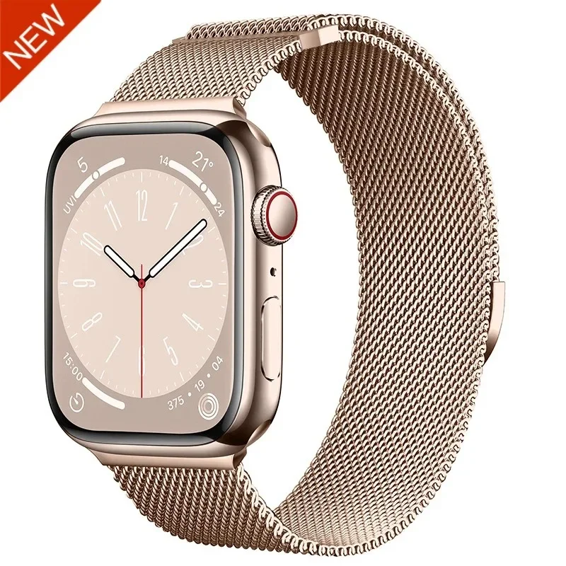 Milanese Loop Magnetic Metal Watch Strap - Elegant Design for Versatile Compatibility