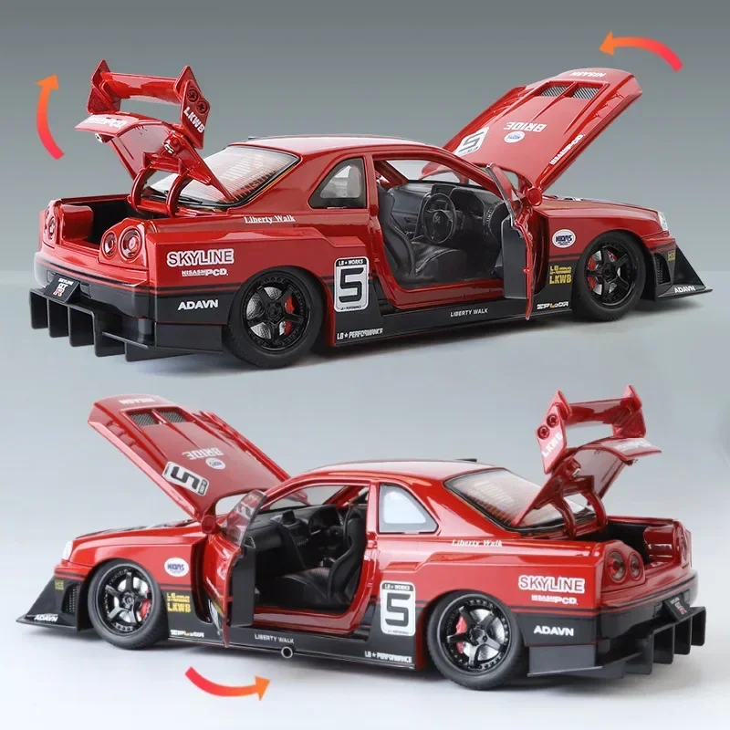 ミニカー 1/43 Nissan Silvia S15 & skyline ER34 Nissan Silvia S-SPEC S15 (2001)Fast and Furious Collection 1