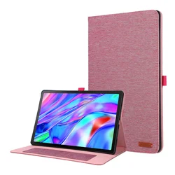 Premium Soft Fabric Flip Stand Tablet Case for Idea Tab Plus 12.1 (Red)