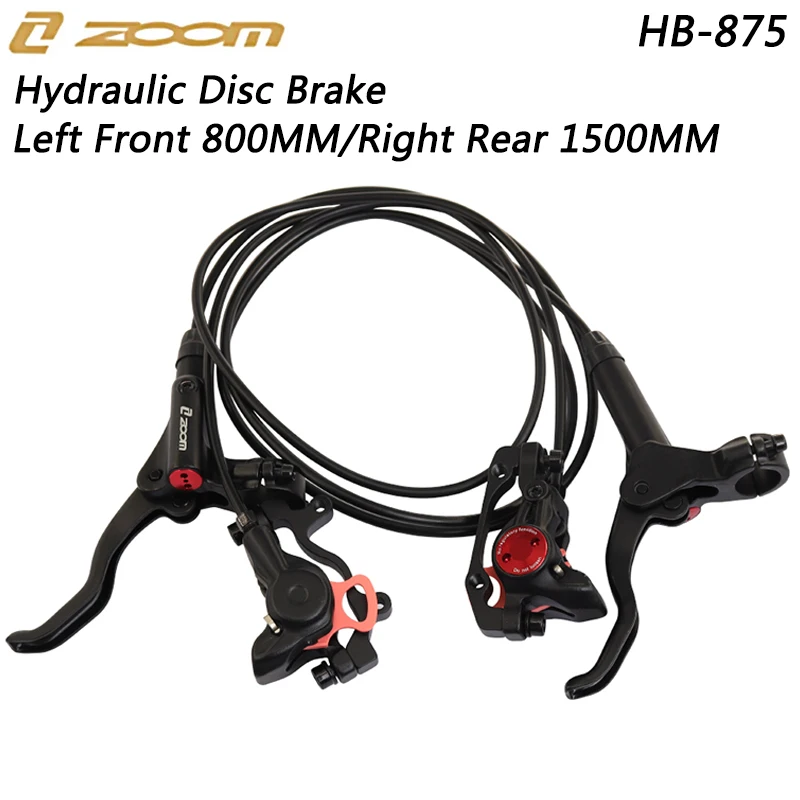 

ZOOM HB-875 Bicycle Hydraulic Disc Brake Set Mountain Bike 800mm/1400mm MTB Oil Pressure Brake Caliper Cycling Parts