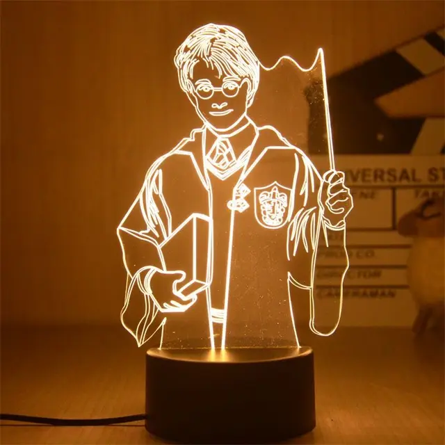 QQAAMZ Château De Poudlard De Harry Potter Lampe 3d Illusion Led Tactil  Maison Enfant De Decoration Chambre Harry Potter Veilleuse Cadeau Lampe De  Table Gadgets Cadeau Noel 2 En 1 : 