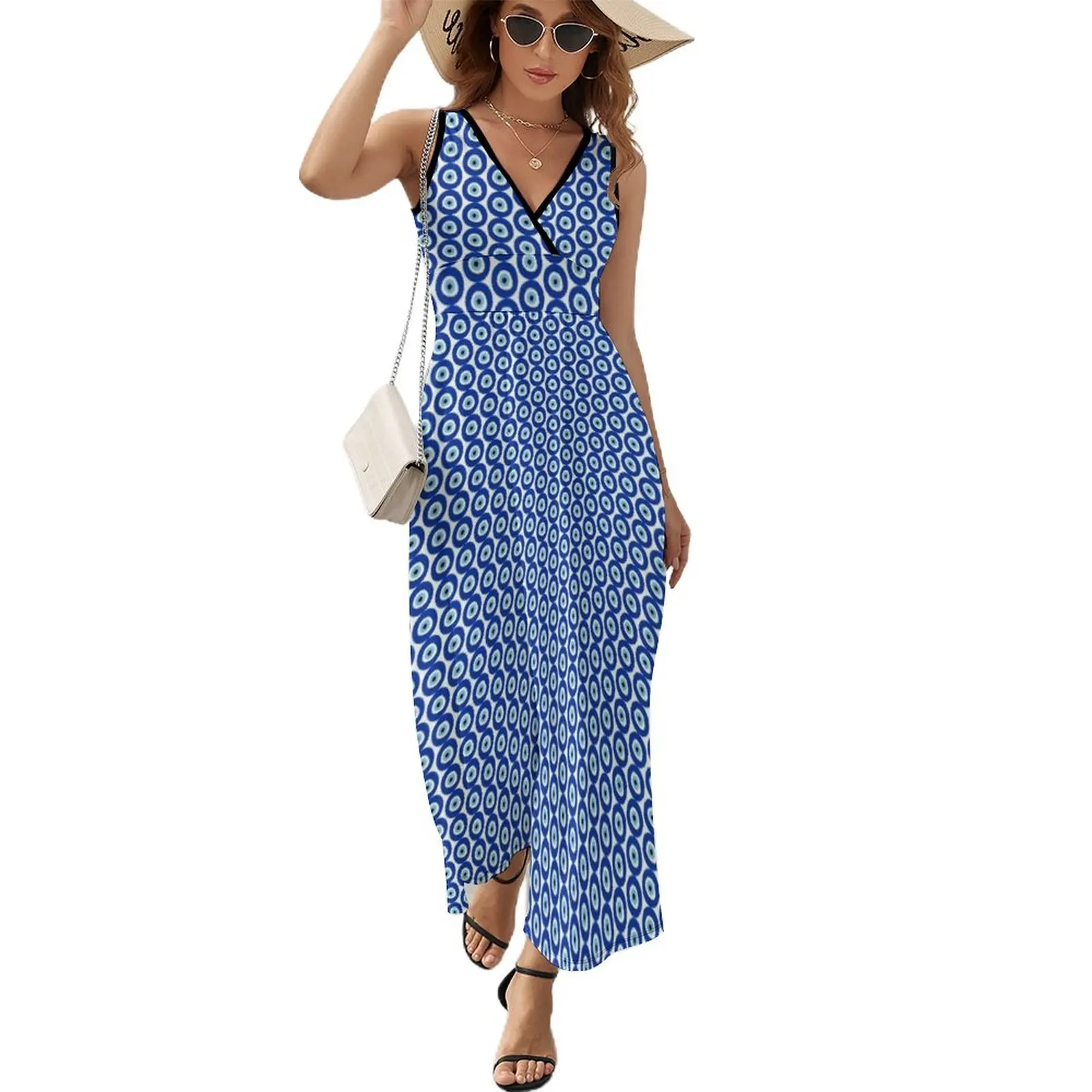 

evil eye symbol Sleeveless Dress elegant dresses plus sizes Woman dresses Dresses