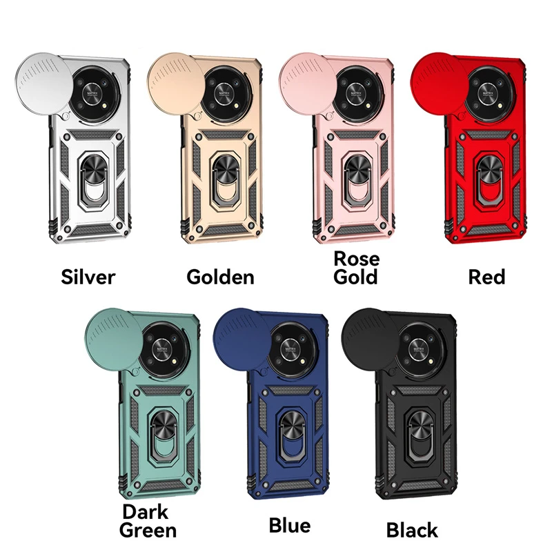 커버 Honor X9 케이스, Honor X9 Capas, 충격 방지 범퍼 백 아머 슬라이드 카메라 렌즈 링 거치대, 화웨이 Honor X9 X 9, 신제품