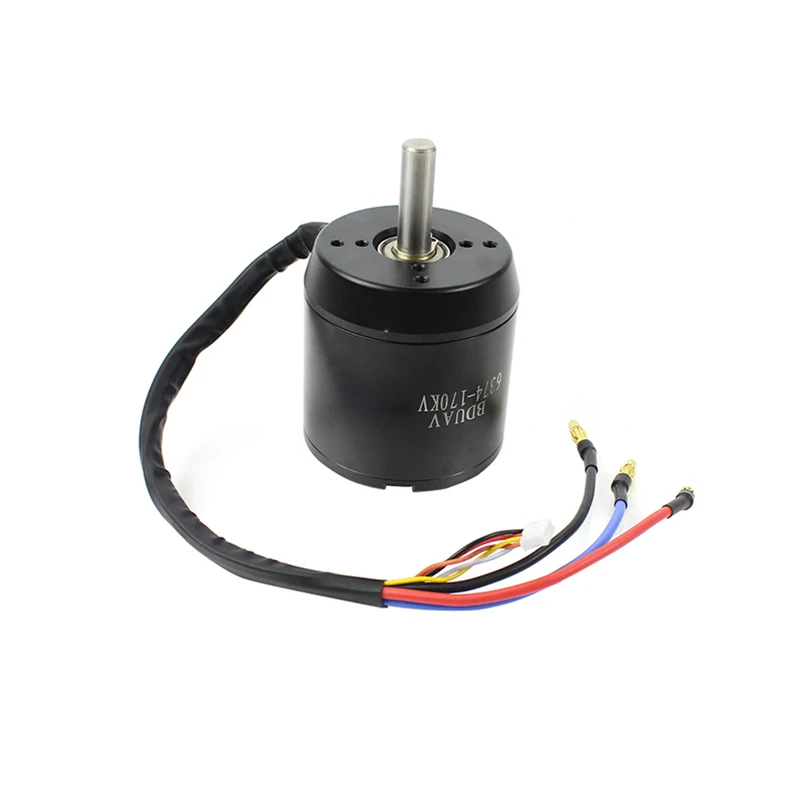 Hocheffizienter 6374 170KV Bürstenloser Motor 2800W 24V/36V für Vierrad-Balancier-Scooter Elektrische Skateboards mit Hall-Motor – Detail 7
