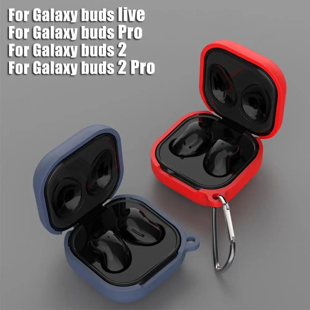 Per Galaxy Buds2 Pro Cover Custodia In Silicone Per Auricolari Per Samsung Galaxy Buds 2 Live Buds2 Pro Custodia Morbida Antiurto Con Gancio