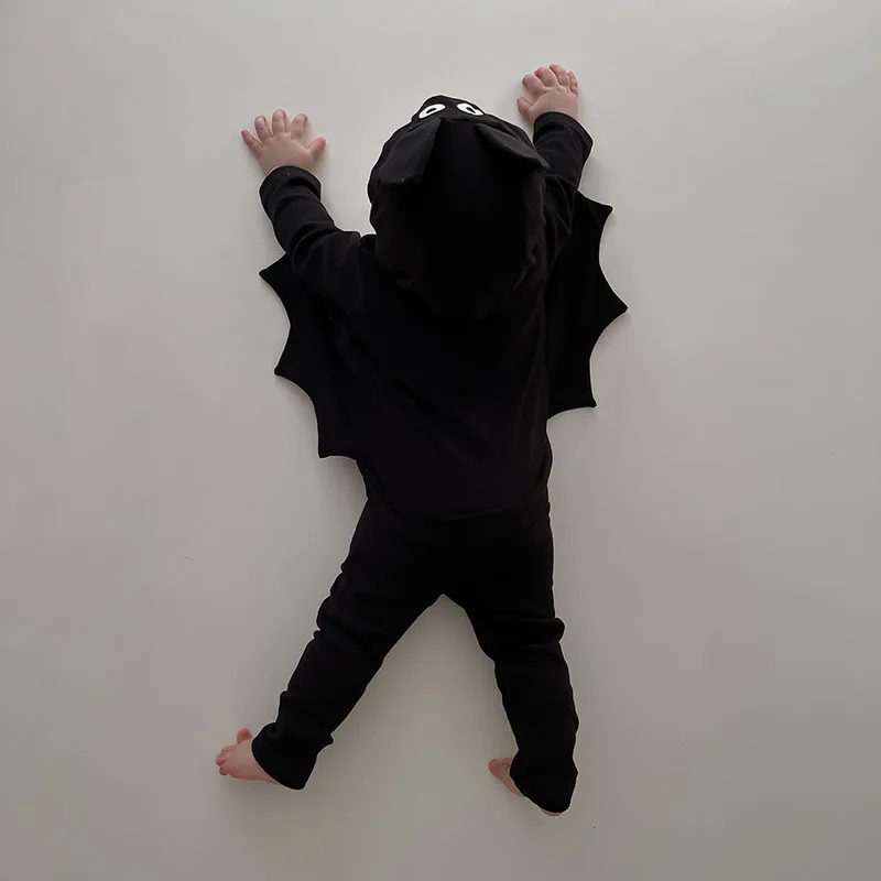 Halloween Baby Clothes Bat Shirt Pants Hat Set
