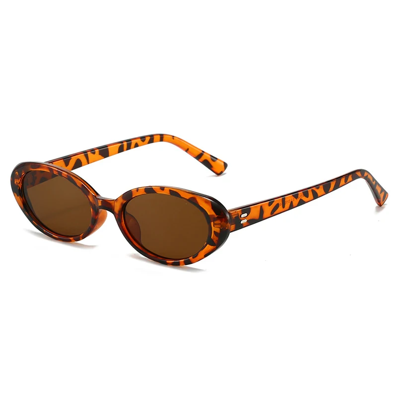 Occhiali Da Sole Punk Retro In Metallo Per Uomo E Donna - Montatura Ovale Con Lenti UV400 - Leggeri Per Viaggi E Guida