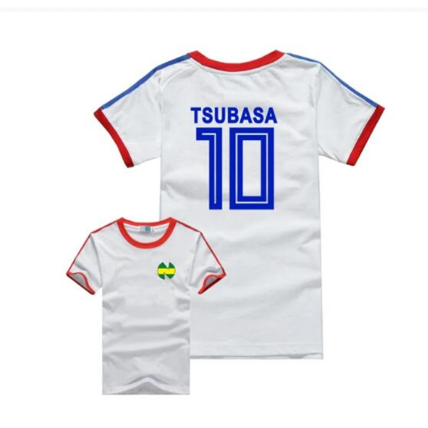 Tops con estampado 3D de capitán Tsubasa Ozora para niños y niñas, ropa de calle deportiva de ocio, Camiseta de cuello redondo, Tops de verano