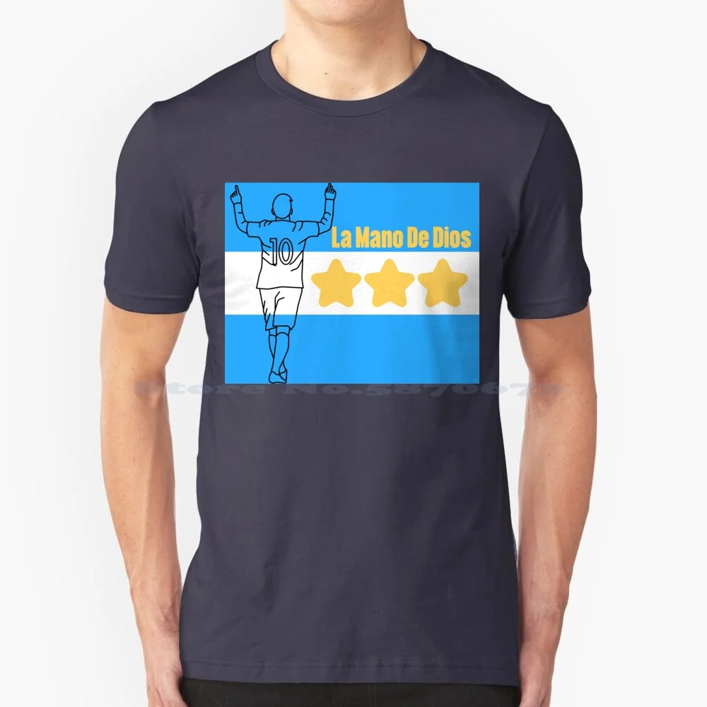 Argentina World Champs No.10 T Shirt 100% Cotone Tee Lover M10 Goat Vintage Champion Futbol Gost Wallpaper Sports Unique Leo