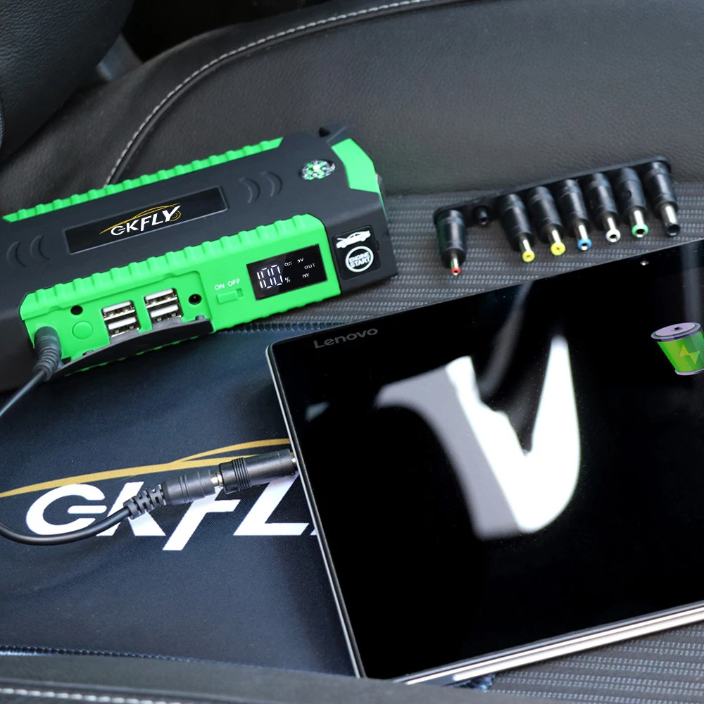 GKFLY 3000A Car Jump Starter Portable Power Bank Emergency Car Battery Booster Starting Device for Cars