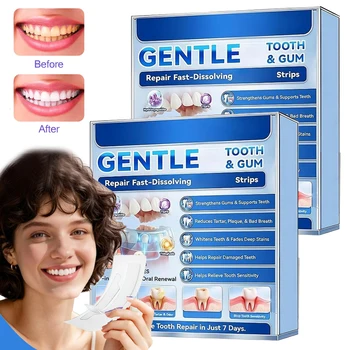 Strisce Sbiancanti per Denti Risultati Rapidi Protezione e Alito Fresco Sicure per lo Smalto Senza Sensibilità Rimuovono Macchie di Caffè, Vino e Fumo