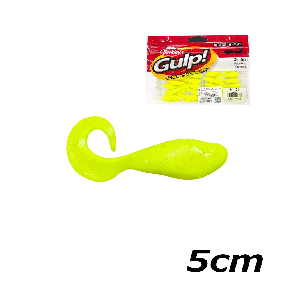 BERKLEY Original GULP 2/3 Roll Tail Soft Fishing Bait 5cm/7.5cm 11pcs/20pcs  Pack Portable False Bait - AliExpress