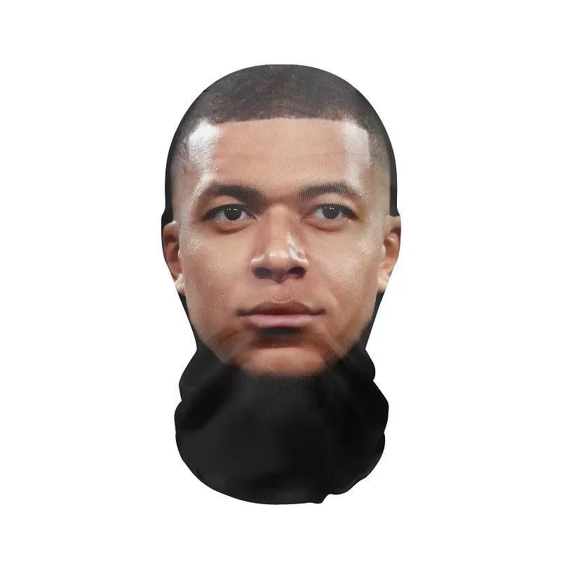 Fashion Hip-Hop Superstar Celebrity Full Face Mask with Elastic Mesh for Halloween Cosplay Headwear