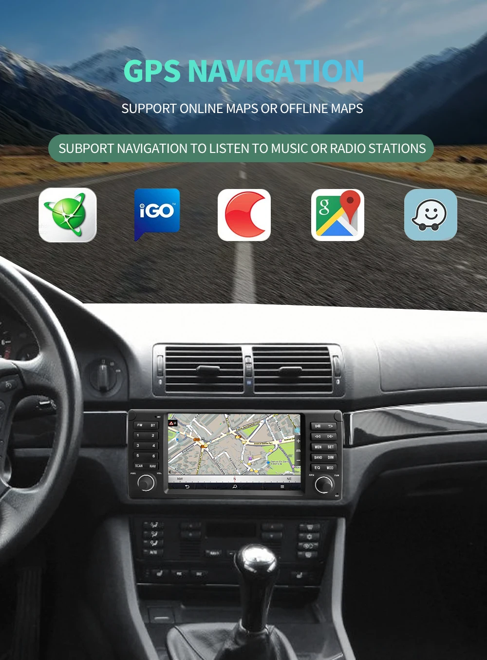 S69ea3dce964f4270b24f7dc569e45c45B Kapud Android 10 Car Multimedia 8" For BMW E39 M5 1997-2003 CarPlay AUTO SWC GPS Navigation System Stereo Radio BT Wifi DSP