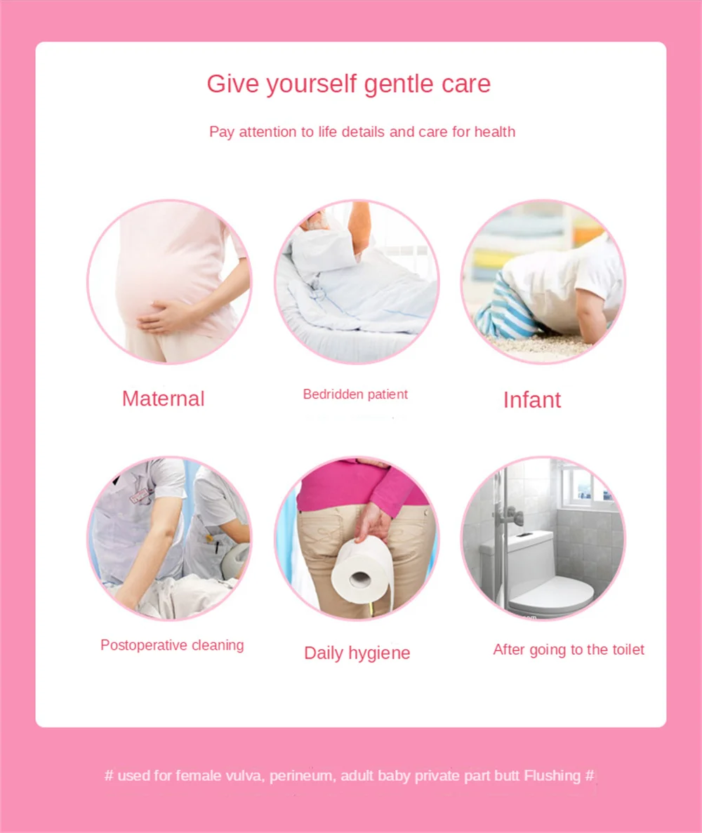 Description Picture 5 of item1/2Pcs Portable Bidet Private Parts Flushing Device Baby Butt Cleaner Confinement Pregnant and Lying-in Women's Perineum Body Bi