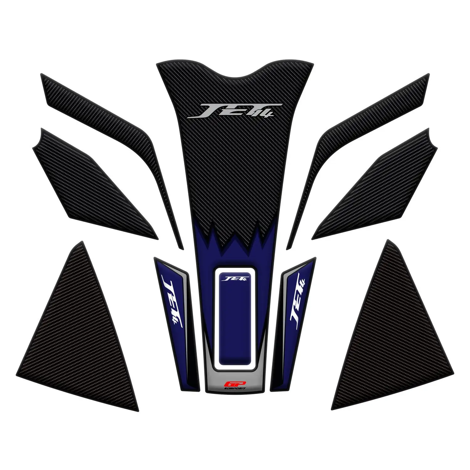 

GP Kompozit For Jet 14 2017-2022 Compatible Tank Pad Set Blue Sticker Motorcycle Designing Accessory