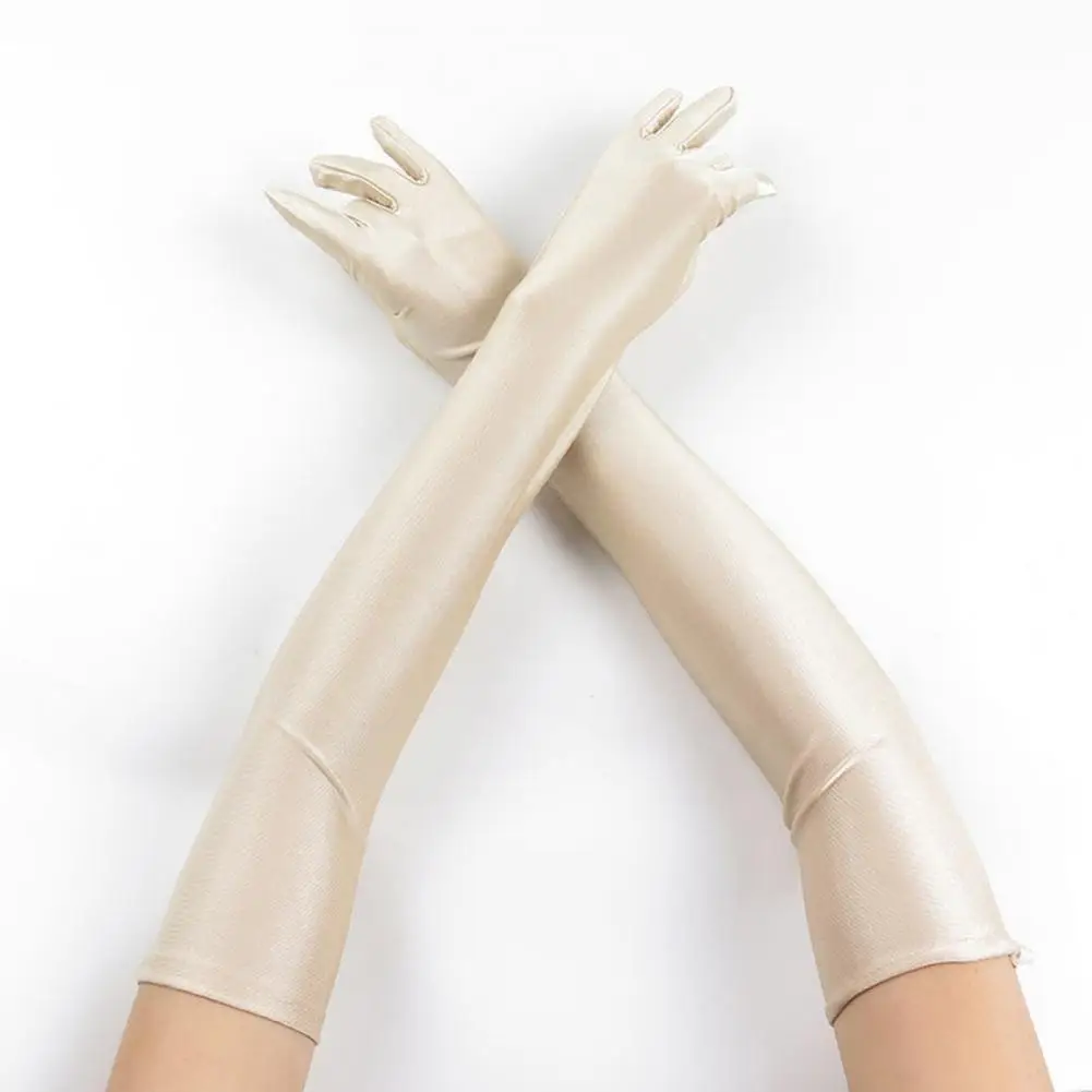 

Bridal Wedding Gloves Stretchy Gloves Elegant Elbow Length Gloves for Wedding Party Cosplay Soft Breathable Stylish for Bride