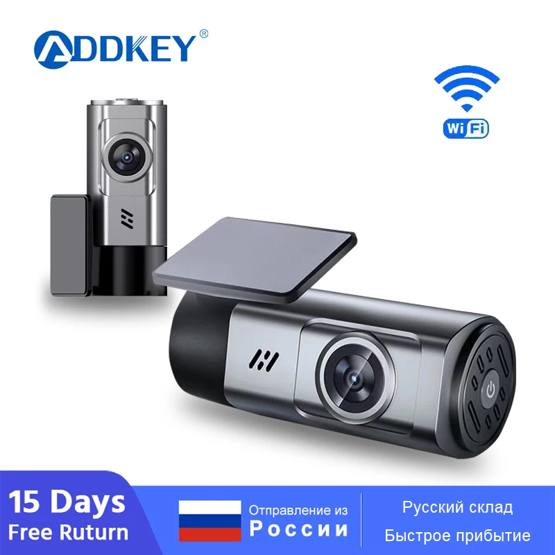 

ADDKEY Wifi Dash Cam Full HD 1080P Car DVR Camera Dash Auto Video Recorder Dashcam Night Vision App 24H Parking Car Camera