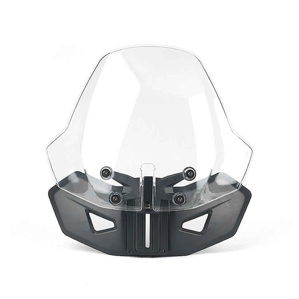 GIVI PARABREZZA FUME' 42,5x42 + ATTACCHI MANUBRIO UNIVERSALI per MOTO SPECIAL eB