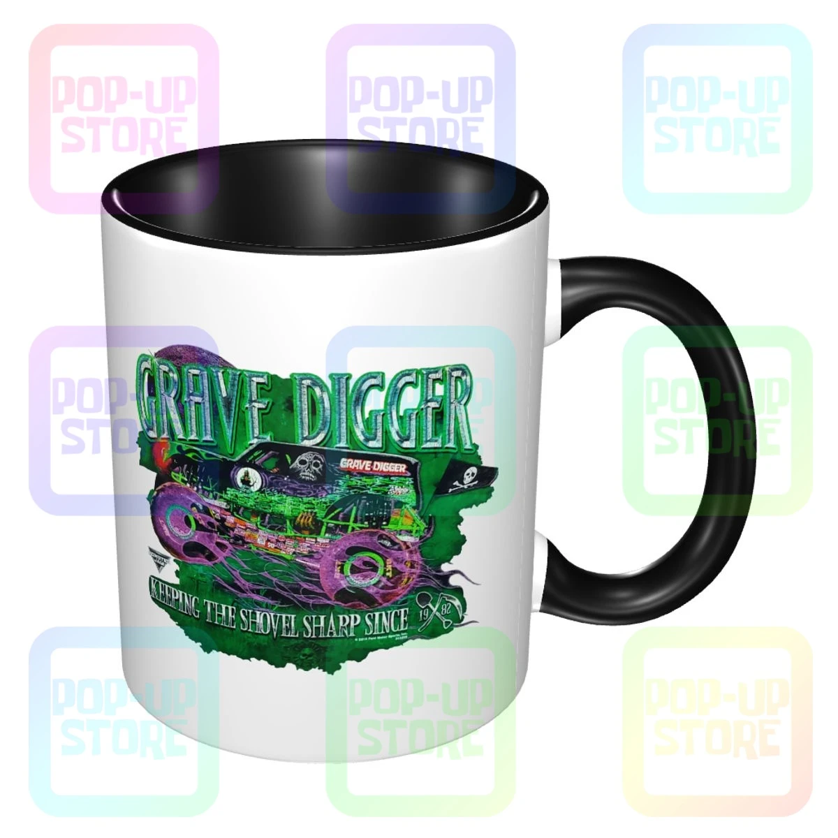 Grave Digger 2016 Monster Truck Jam Mug tazas de té 11oz taza de agua The  Office Mug taza de café con impresión de doble cara| | - AliExpress